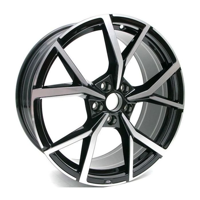 Volkswagen Golf R Wheel Rim Machined Black 69641 Stock Factory OEM Replacement