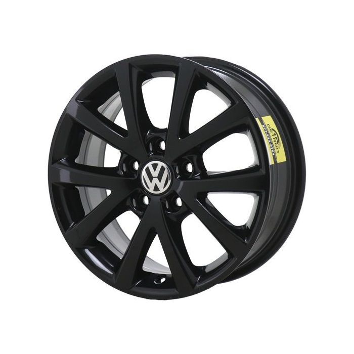 Volkswagen Jetta Wheel Rim Gloss Black 69897 Stock Factory OEM Replacement