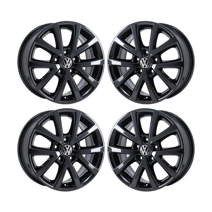 Volkswagen Jetta Wheel Rim PVD Black Chrome 69897 Stock Factory OEM Replacement