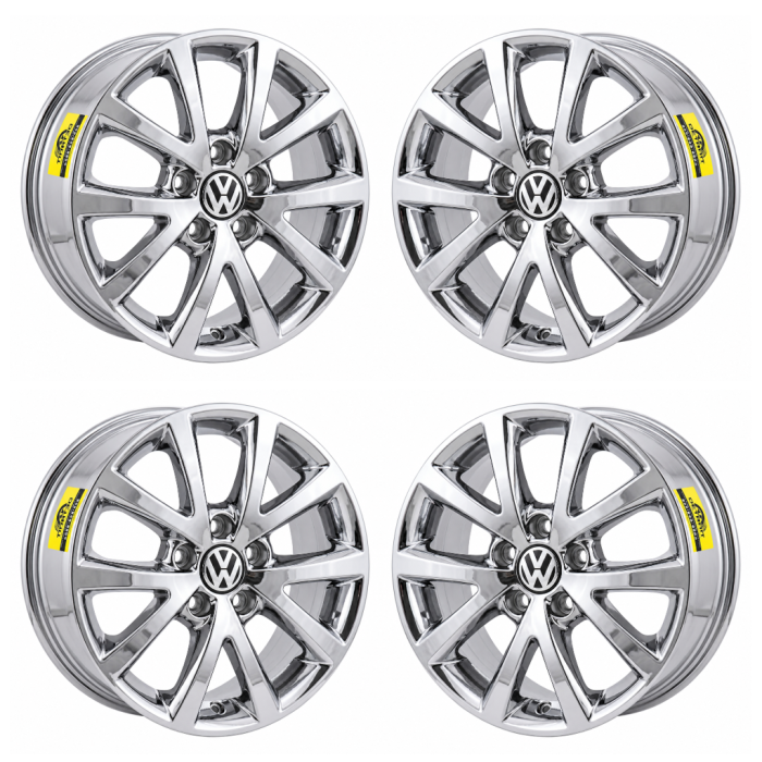 Volkswagen Jetta Wheel Rim PVD Bright Chrome 69897 Stock Factory OEM Replacement