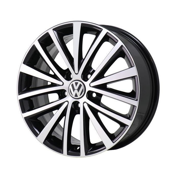 Volkswagen Jetta Wheel Rim Machined Black 69910 Stock Factory OEM Replacement