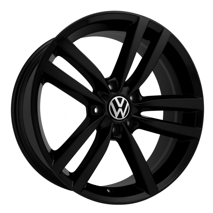 Volkswagen Touareg Wheel Rim Gloss Black 69917 Stock Factory OEM Replacement