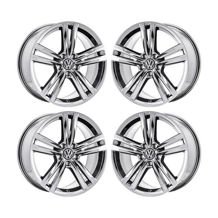 Volkswagen Passat Wheel Rim PVD Bright Chrome 69929 Stock Factory OEM Replacement