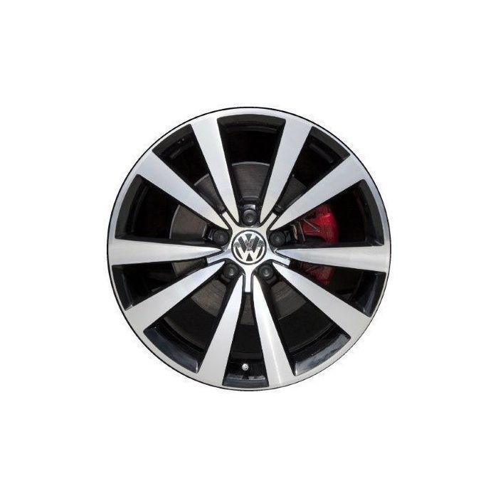 Volkswagen Beetle Wheel Rim Machined Black 69932 Stock Factory OEM Replacement