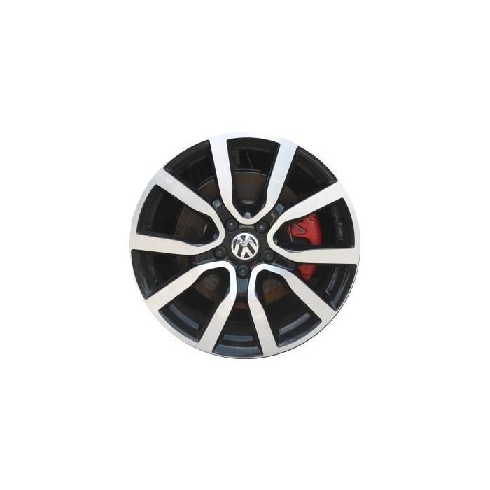 Volkswagen Golf Wheel Rim Machined Black 69943 Stock Factory OEM Replacement