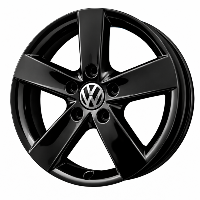 Volkswagen Jetta Wheel Rim Gloss Black 69957 Stock Factory OEM Replacement