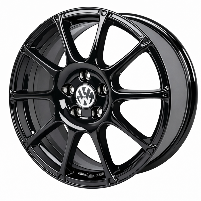 Volkswagen Jetta Wheel Rim Gloss Black 69965 Stock Factory OEM Replacement