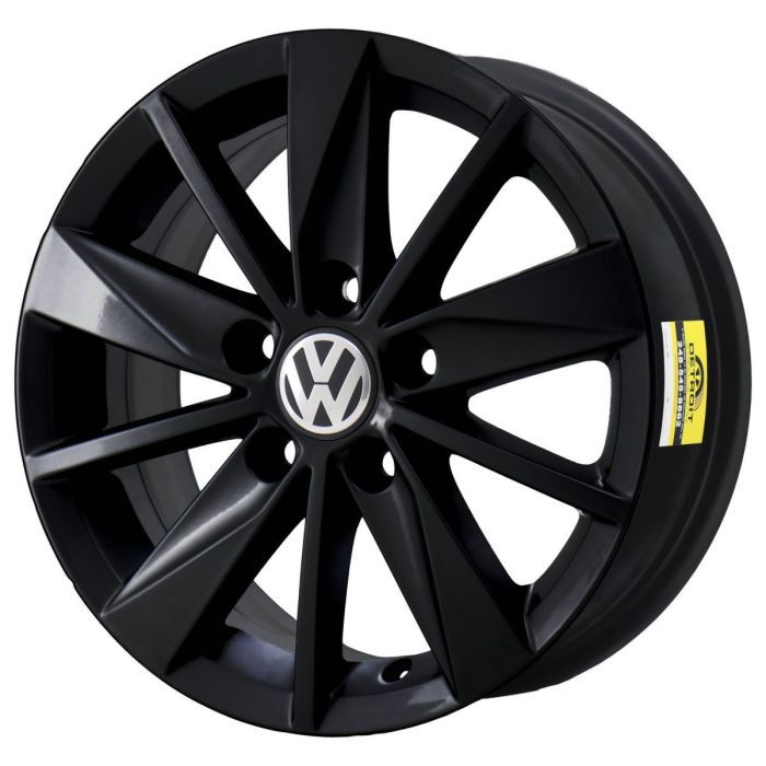 Volkswagen Golf Wheel Rim Gloss Black 69994 Stock Factory OEM Replacement