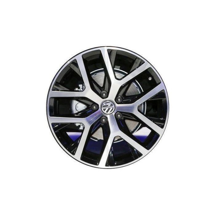 Volkswagen Beetle Wheel Rim Machined Black 69998 Stock Factory OEM Replacement