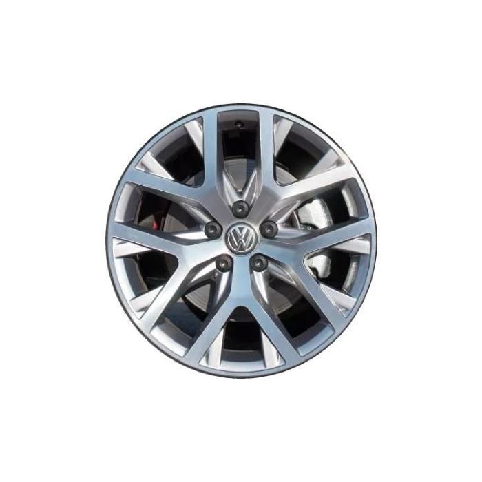 Volkswagen Golf Wheel Rim Machined Grey 70015 Stock Factory OEM Replacement