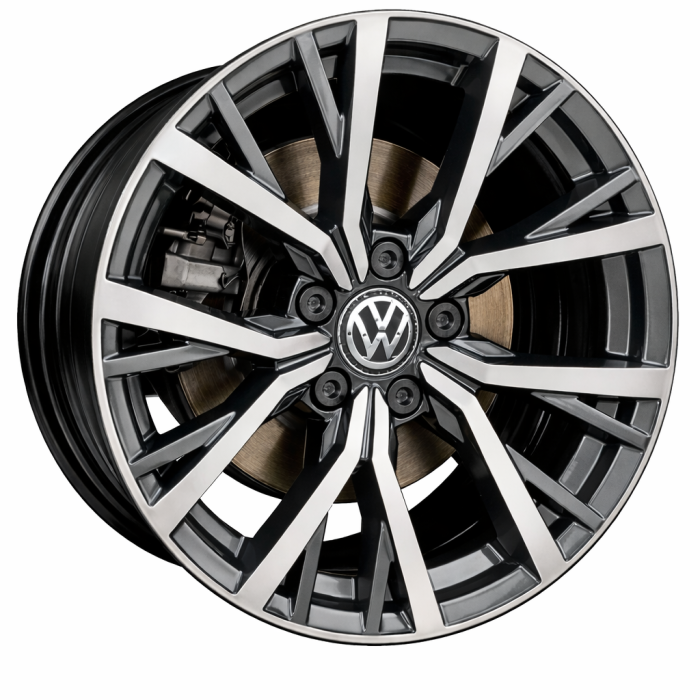 Volkswagen Tiguan Wheel Rim Machined Grey 70037 Stock Factory OEM Replacement