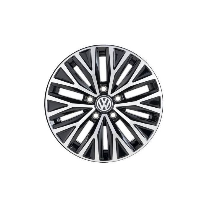 Volkswagen Jetta Wheel Rim Machined Black 70044 Stock Factory OEM Replacement