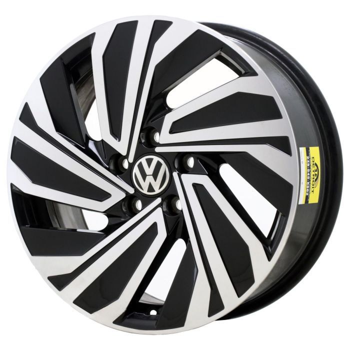 Volkswagen Jetta Wheel Rim Machined Black 70047 Stock Factory OEM Replacement