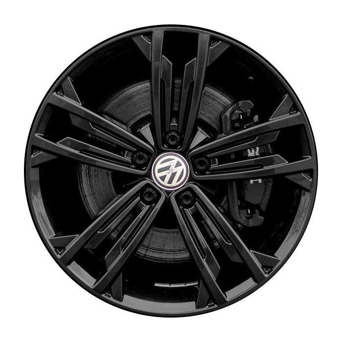 Volkswagen Jetta Wheel Rim Gloss Black 70061 Stock Factory OEM Replacement