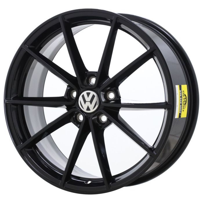 Volkswagen Golf Wheel Rim Gloss Black 70082 Stock Factory OEM Replacement