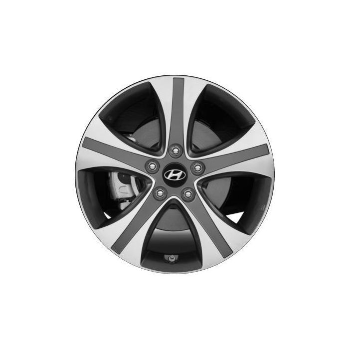 Hyundai Elantra Wheel Rim Machined Grey 70836 Stock Factory OEM Replacement