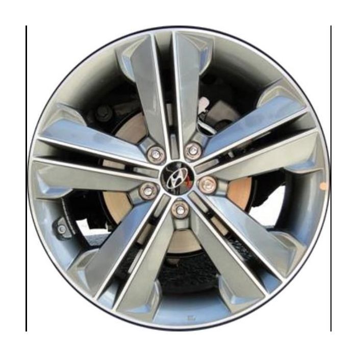 Hyundai Santa Fe Wheel Rim Machined Grey 70847 Stock Factory OEM Replacement