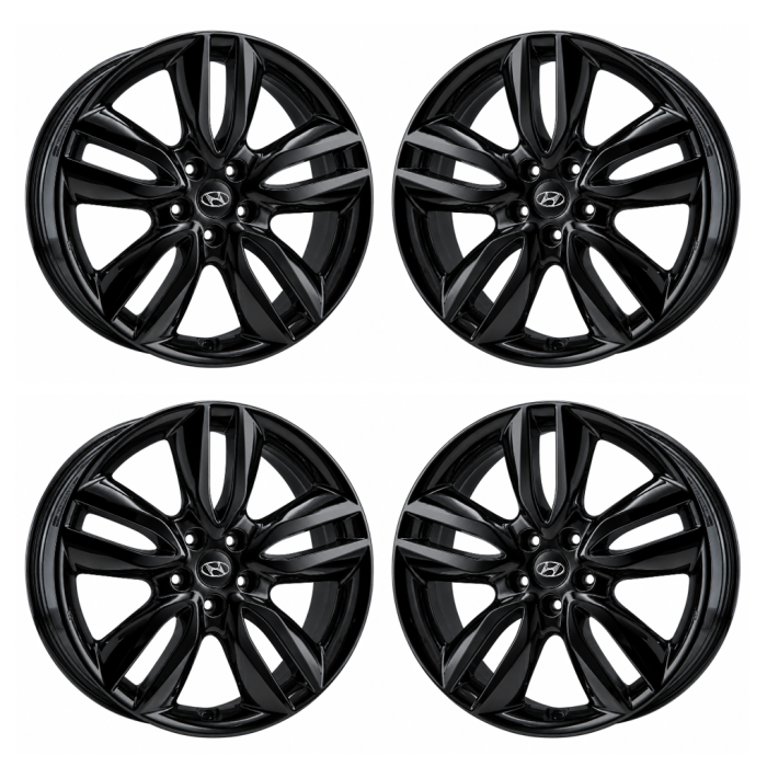 Hyundai Santa Fe Exchange Wheels Set of 4-Exchange Rims Set of 4 Gloss Black 70853