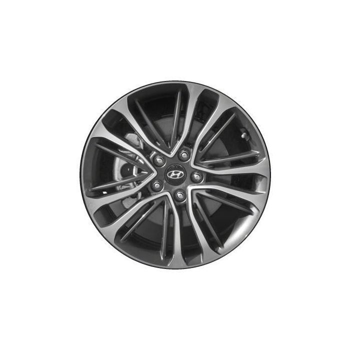 Hyundai Veloster Wheel Rim Machined Grey 70894 Stock Factory OEM Replacement