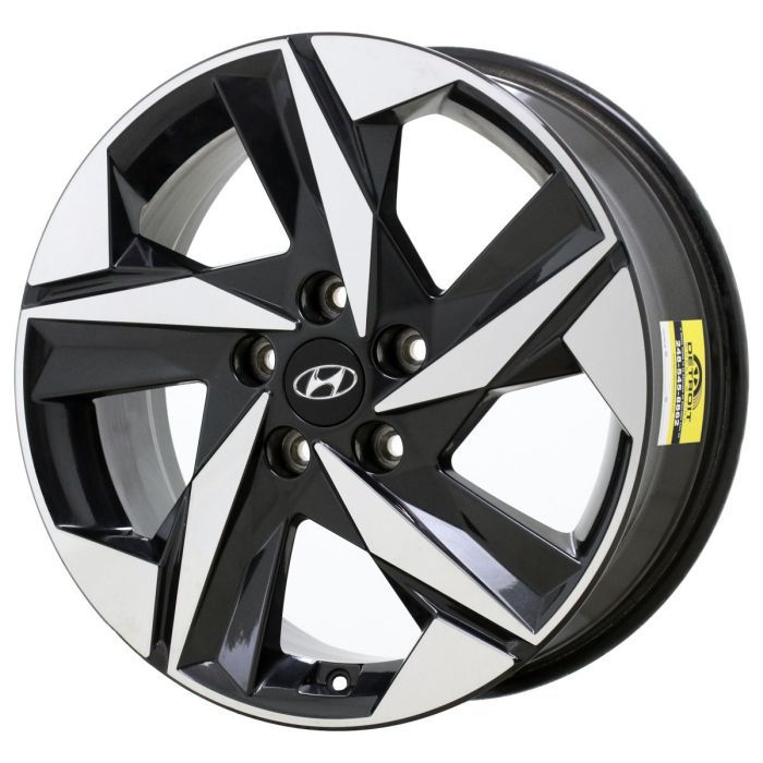 Hyundai Elantra Wheel Rim Machined Black 71003 Stock Factory OEM Replacement