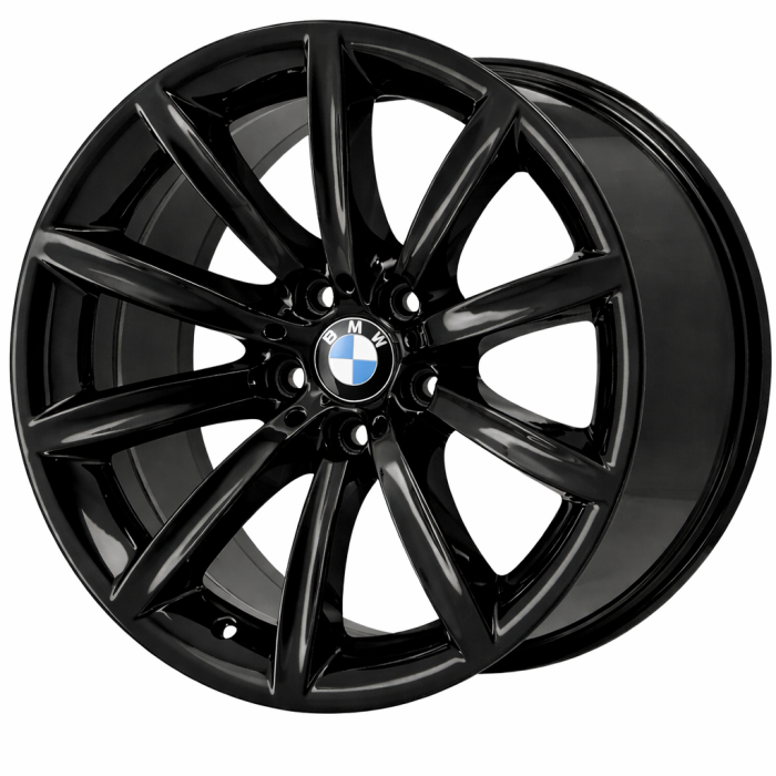 BMW 750i Wheel Rim Gloss Black 71163 (R) Stock Factory OEM Replacement