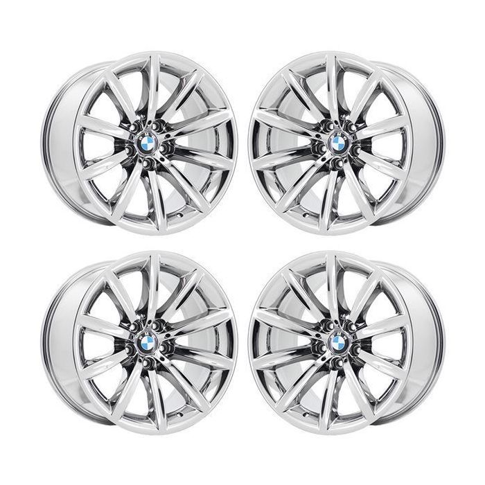 BMW 750i Wheel Rim PVD Bright Chrome 71162 (F) Stock Factory OEM Replacement