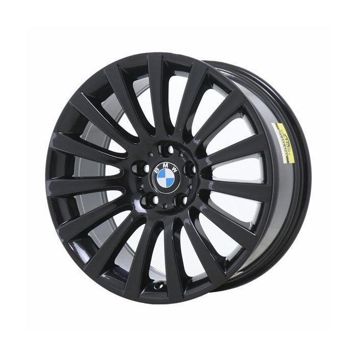BMW 535i Wheel Rim Gloss Black 71332 (F) Stock Factory OEM Replacement
