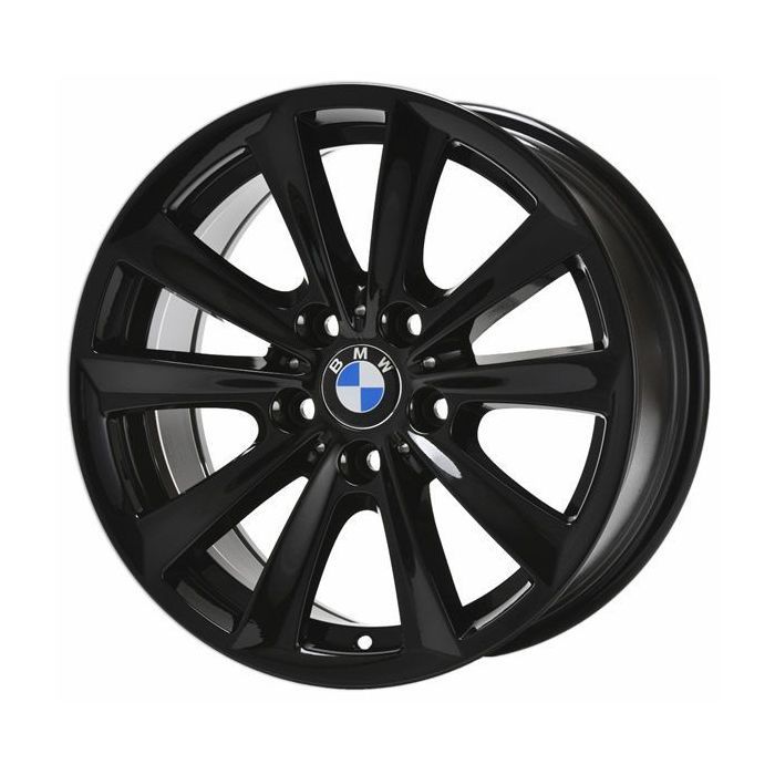 BMW 528i Wheel Rim Gloss Black 71403 Stock Factory OEM Replacement