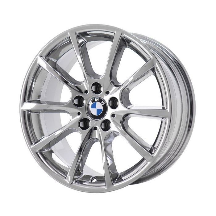 BMW 528i Wheel Rim PVD Bright Chrome 71407 (F) Stock Factory OEM Replacement