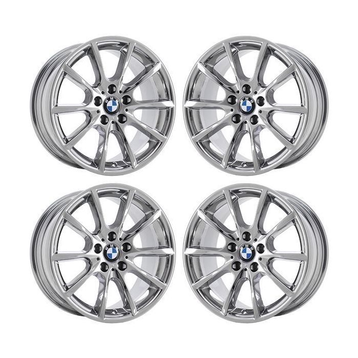 BMW 528i Wheel Rim PVD Bright Chrome 71407 (F) Stock Factory OEM Replacement