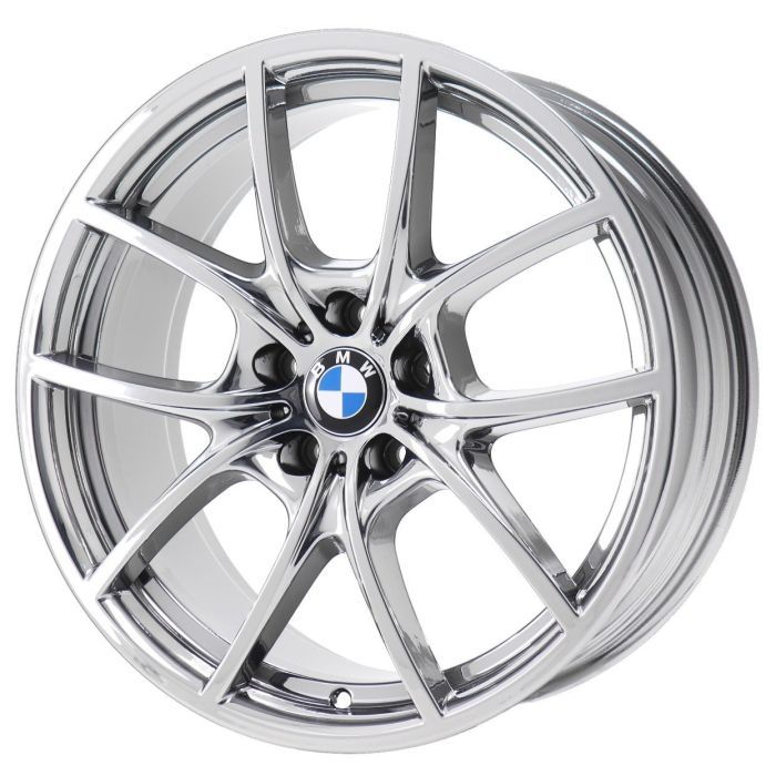 BMW 528i Wheel Rim PVD Bright Chrome 71428 (R) Stock Factory OEM Replacement