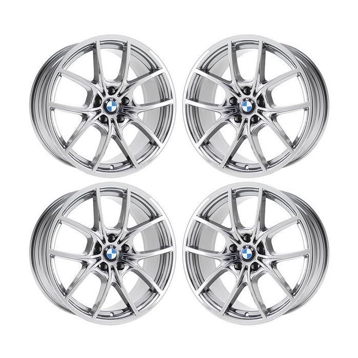 BMW 528i Wheel Rim PVD Bright Chrome 71424 (F) Stock Factory OEM Replacement