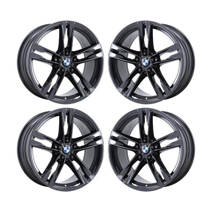 BMW 640i Wheel Rim PVD Black Chrome 71521 (F) Stock Factory OEM Replacement
