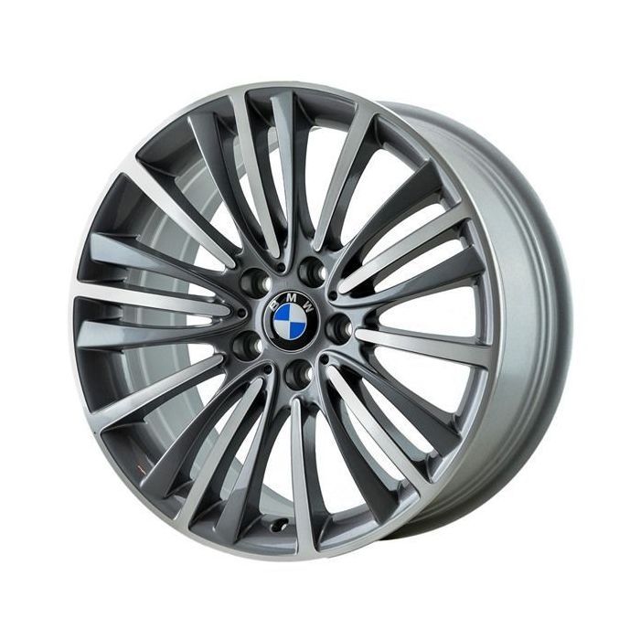 BMW 528i Wheel Rim Machined Grey 71582 (F) Stock Factory OEM Replacement