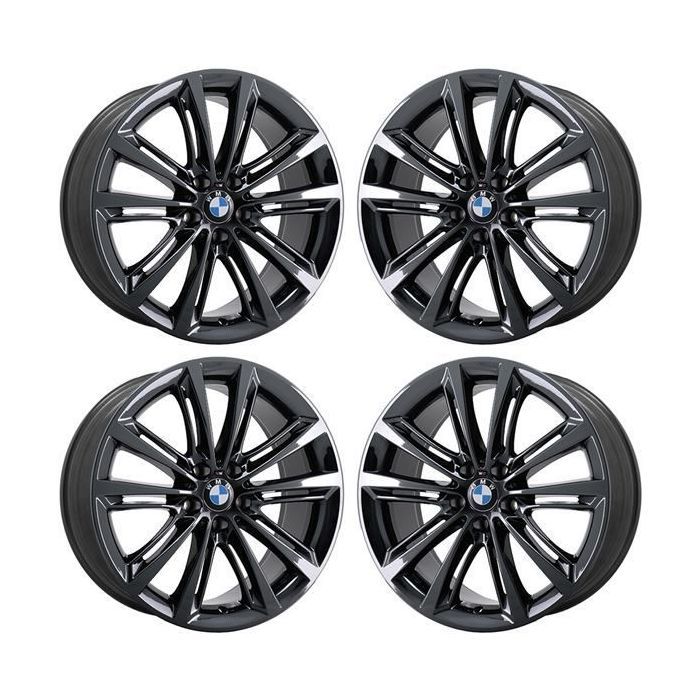 BMW 528i Wheel Rim PVD Black Chrome 71584 (F) Stock Factory OEM Replacement