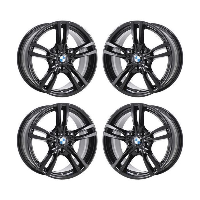 BMW 320i Exchange Wheels Set of 4-Exchange Rims Set of 4 Gloss Black 71616 (F)