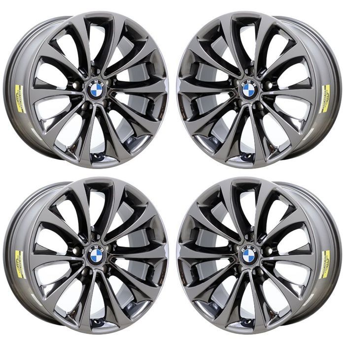 BMW 528i Wheel Rim PVD Black Chrome 71628 Stock Factory OEM Replacement