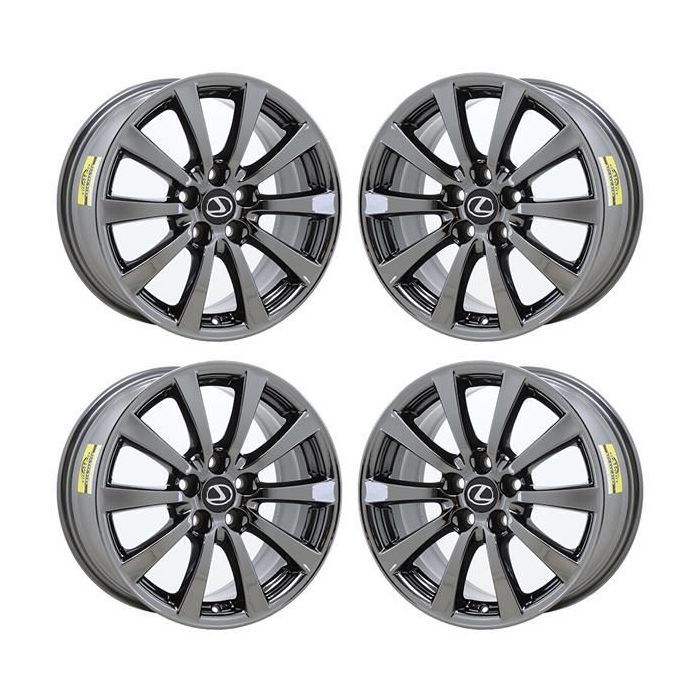 Lexus IS250 Wheel Rim PVD Black Chrome 74188 Stock Factory OEM Replacement
