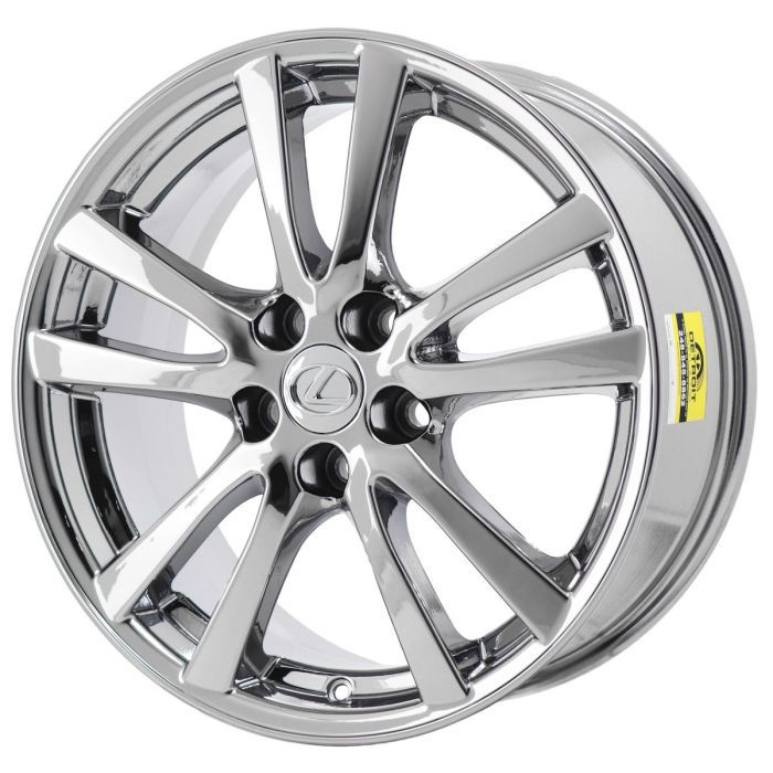 Lexus IS250 Wheel Rim PVD Bright Chrome 74214 (R) Stock Factory OEM Replacement