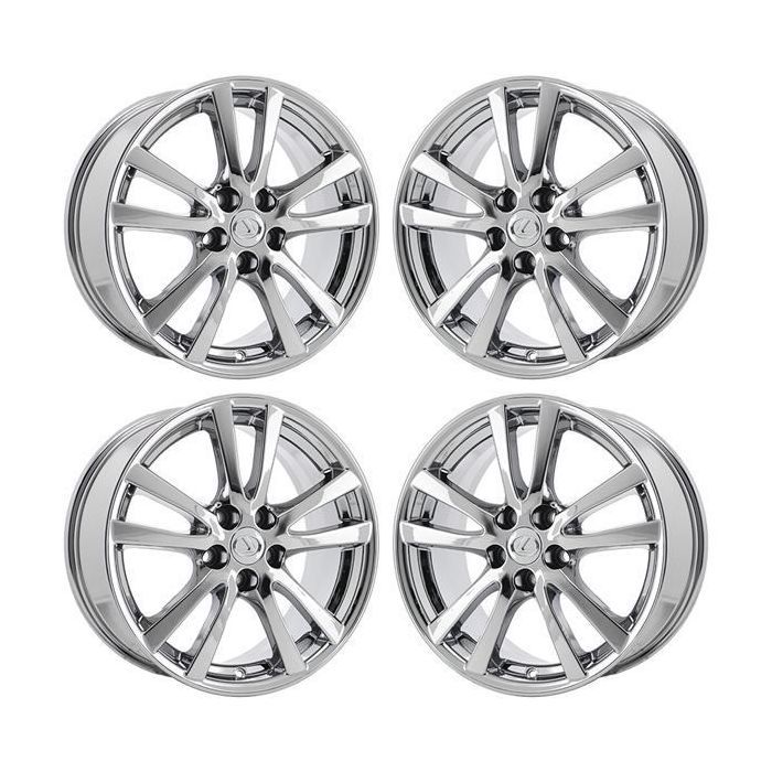 Lexus IS250 Wheel Rim PVD Bright Chrome 74189 (F) Stock Factory OEM Replacement