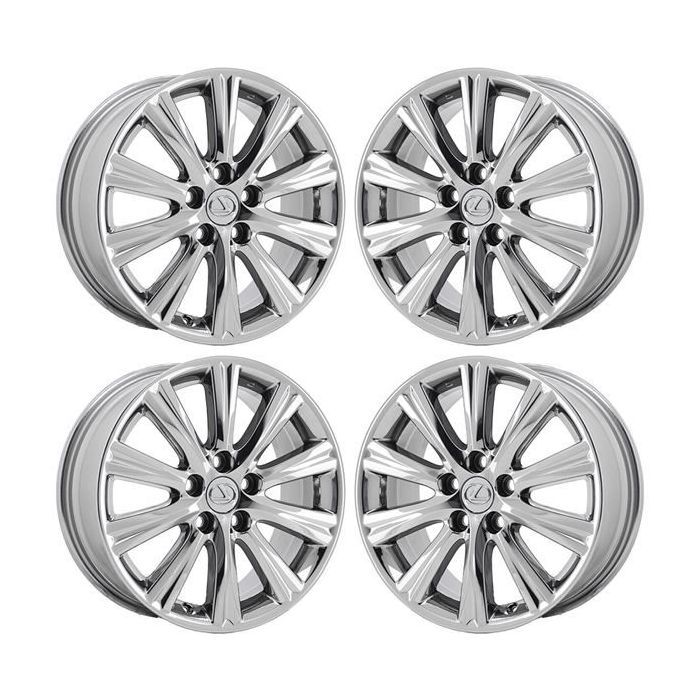 Lexus ES350 Wheel Rim PVD Bright Chrome 74191 Stock Factory OEM Replacement