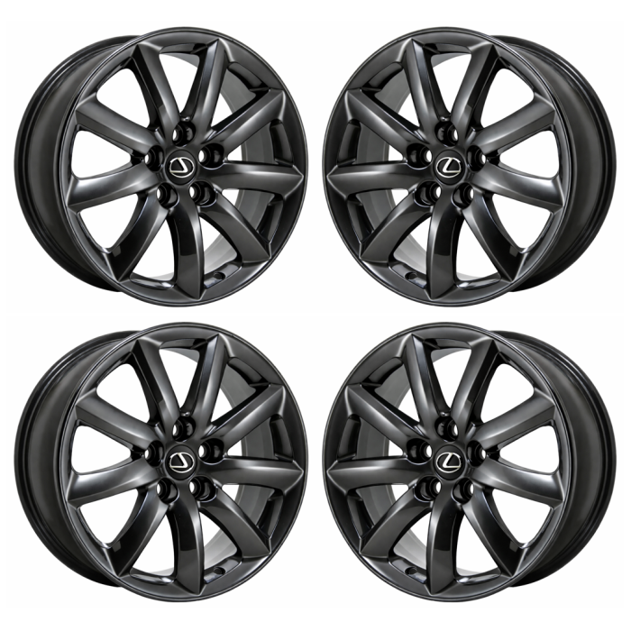 Lexus LS460 Wheel Rim PVD Black Chrome 74195 Stock Factory OEM Replacement