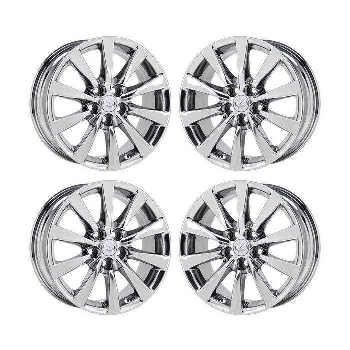 Lexus LS460 Wheel Rim PVD Bright Chrome 74221 Stock Factory OEM Replacement