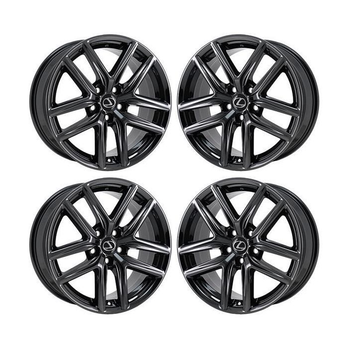 Lexus IS Turbo Wheel Rim PVD Black Chrome 74292 (F) Stock Factory OEM Replacement