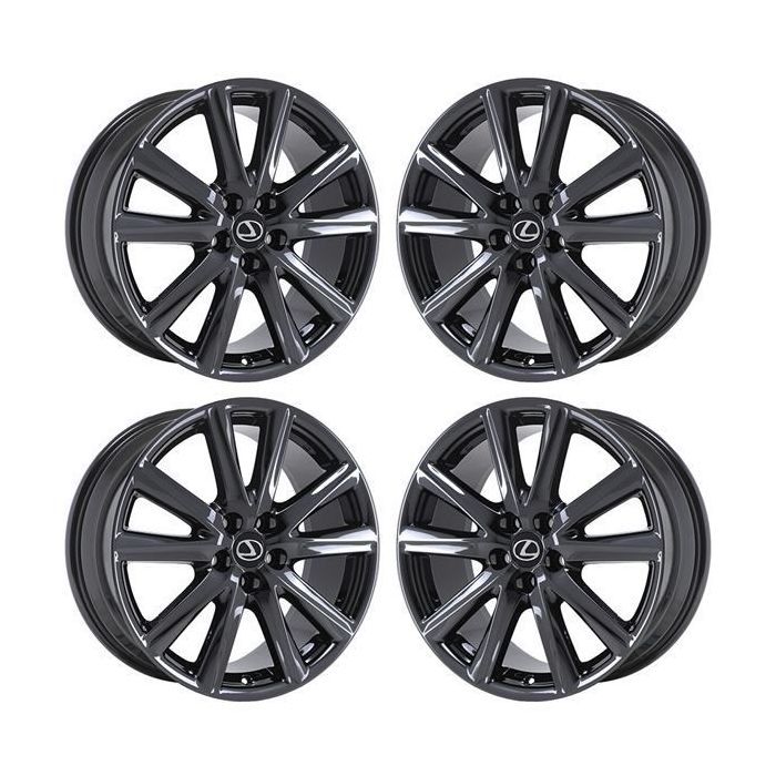 Lexus GS350 Wheel Rim PVD Black Chrome 74296 Stock Factory OEM Replacement