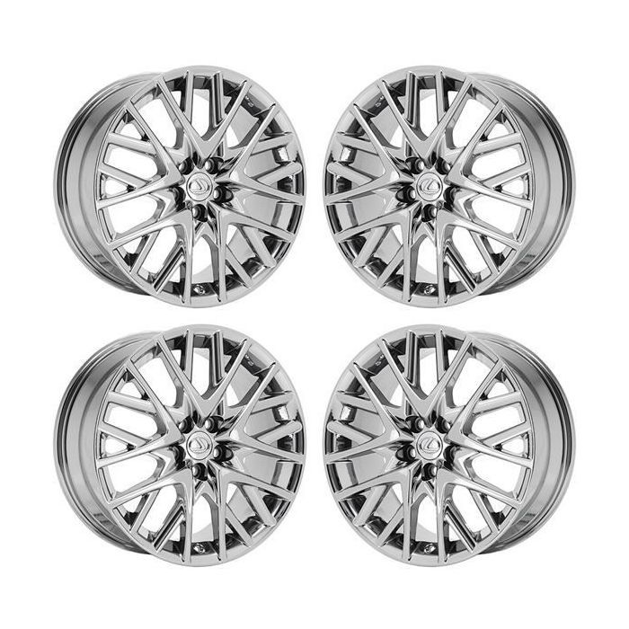 Lexus RC Turbo Wheel Rim PVD Bright Chrome 74315 (F) Stock Factory OEM Replacement