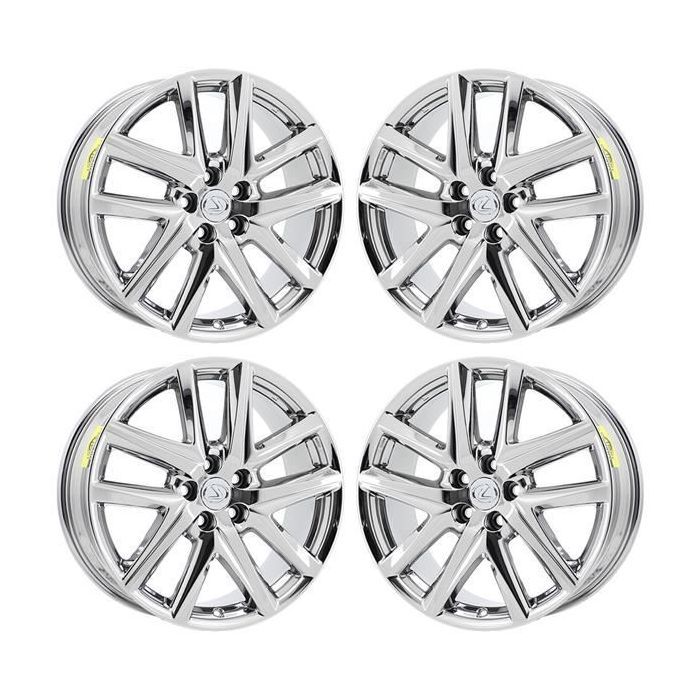 Lexus GS Turbo Wheel Rim PVD Bright Chrome 74347 (F) Stock Factory OEM Replacement