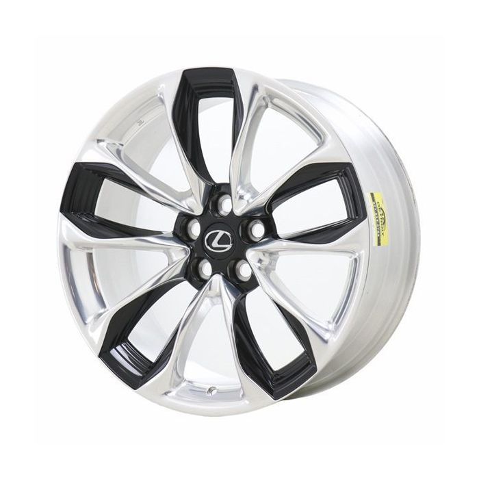 Lexus LC500 Wheel Rim Polished Black 74361 (F) Stock Factory OEM Replacement