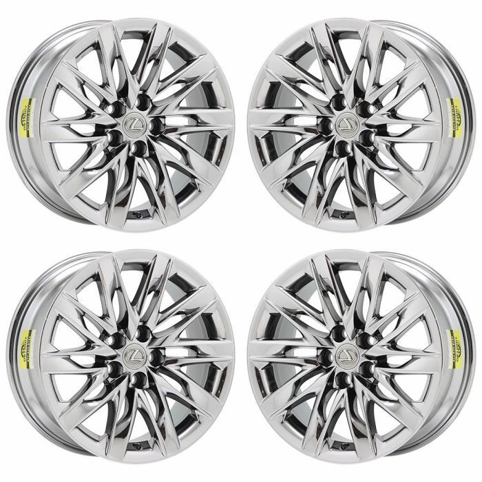 Lexus LS500 Wheel Rim PVD Bright Chrome 74366 Stock Factory OEM Replacement