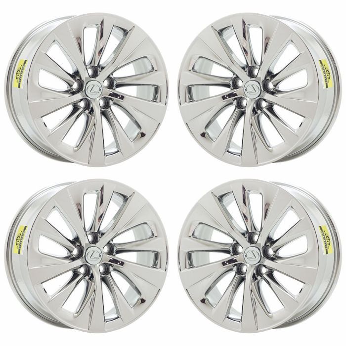 Lexus LS500 Wheel Rim PVD Bright Chrome ALYTW057 Stock Factory OEM Replacement